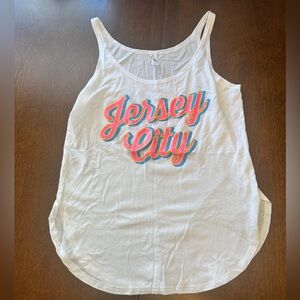 Next Level Apparel White Jersey City Tank Top